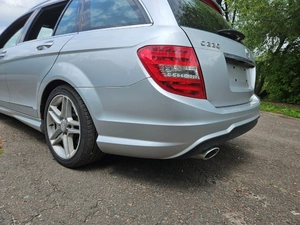 Mercedes W204 C-class колір срібло 775, бампер задній AMG рестайл, стопи задні