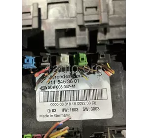 2115453601 Блок управління запобіжників САМ Mercedes W211 E-class 2115453601 Блок управління запобіжників САМ Mercedes W211 E-class